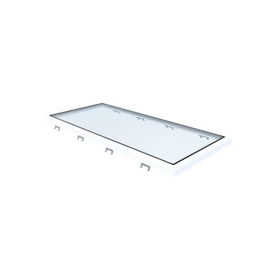 VITRIA flatt takvindu - 80 x 180 - Fast - PVC 20/00 Kant