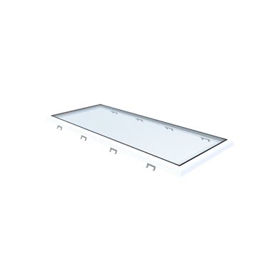 VITRIA flatt takvindu - 80 x 200 - Fast - PVC 20/00 Kant