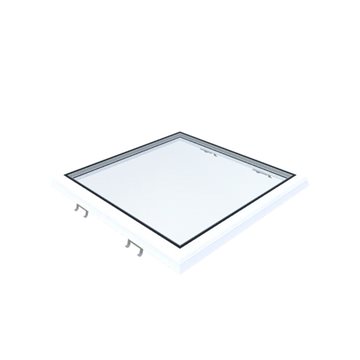 VITRIA flatt takvindu - 80 x 80 - Fast - PVC 20/00 Kant