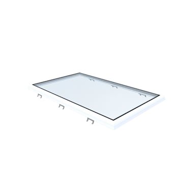 VITRIA flatt takvindu - 90 x 150 - Fast - PVC 20/00 Kant
