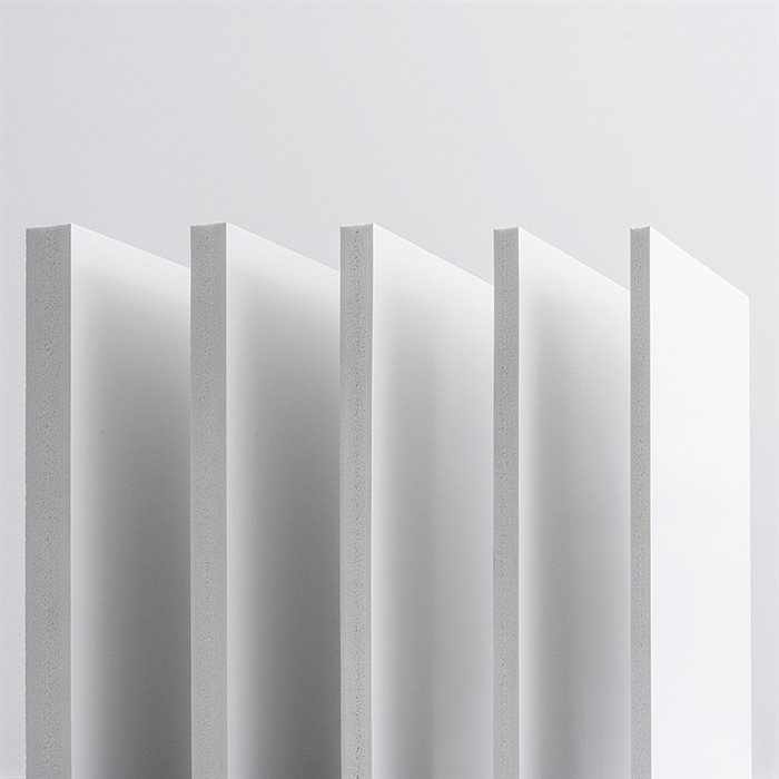 10 mm PVC Skumplade Hvid
