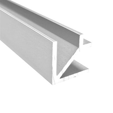 Hjørneprofil - Bright Chrome - 8 mm glass - 2400 mm