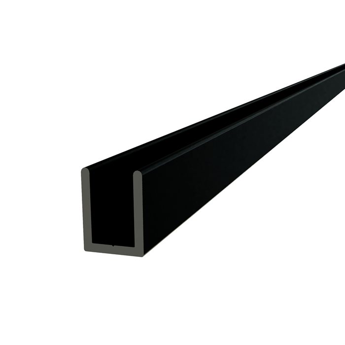 Uprofil - Matt svart - 1200 mm - 19x14,3x19x2 mm