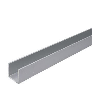 U-profil - Naturanodisert sateng - 2500 mm - 20x20x20x2 mm
