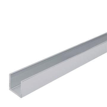 U-profil - Glanset Krom - 2500 mm - 20x20x20x2 mm