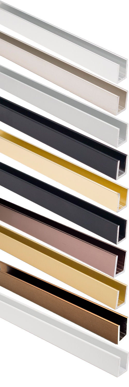 U-profil - finish - 19x14,3x19x2 mm