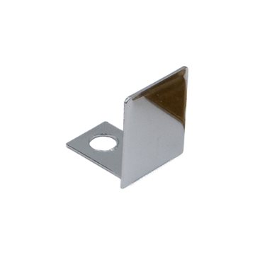 Endelokk for 19x17x19 Uprofil - Blank krom