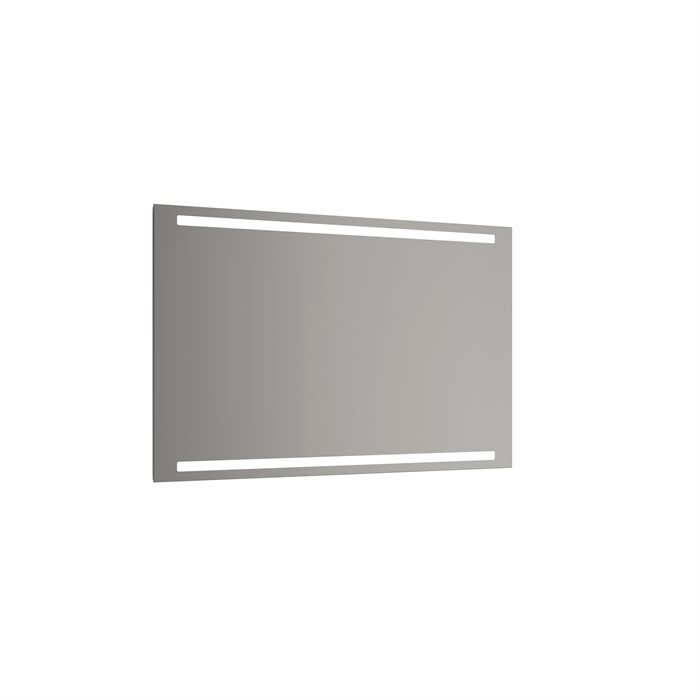Dansani Speil med horisontalt lys øverst og nederst, 120x70 cm