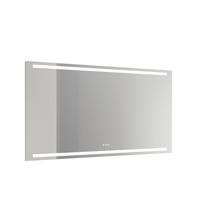 Dansani Level speil med horisontalt lys øverst og nederst, 80x160 cm