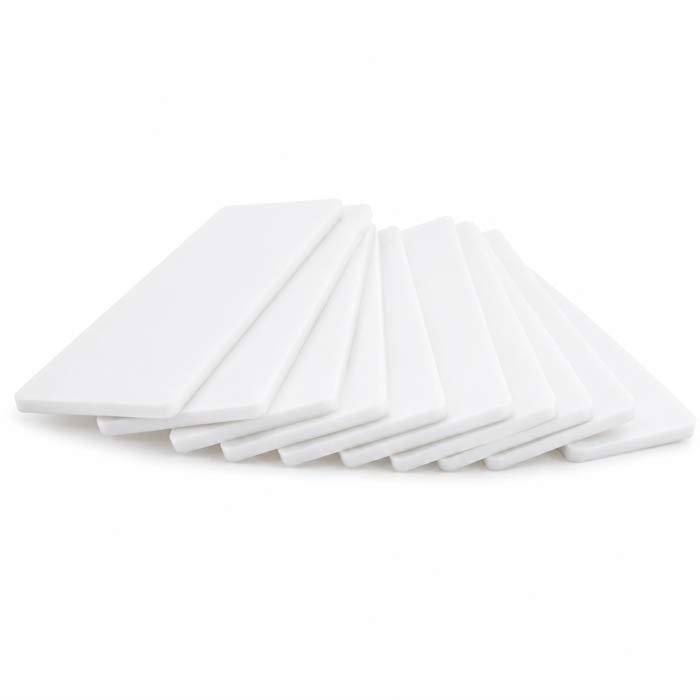 HARPUN Glasskloss 100x30x2 mm - Hvit - 1000 stk.