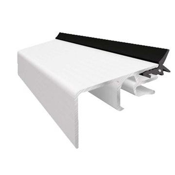 Alu-Com glasliste 16 x 23,5 mm - 1,5 meter - Hvid