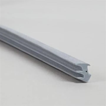Gummilist for 18 x 23 mm glasslister - Grå - Pr meter