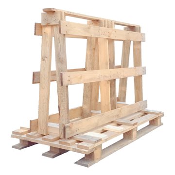 Glassstativ (modell A) i IPPC-tre – 1600 x 800 x 1170 mm