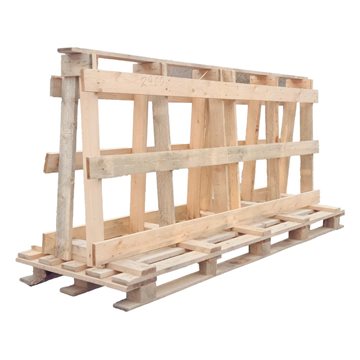 Glassstativ (modell A) i IPPC-tre - 2400 x 1000 x 1670 mm​​​​​​​